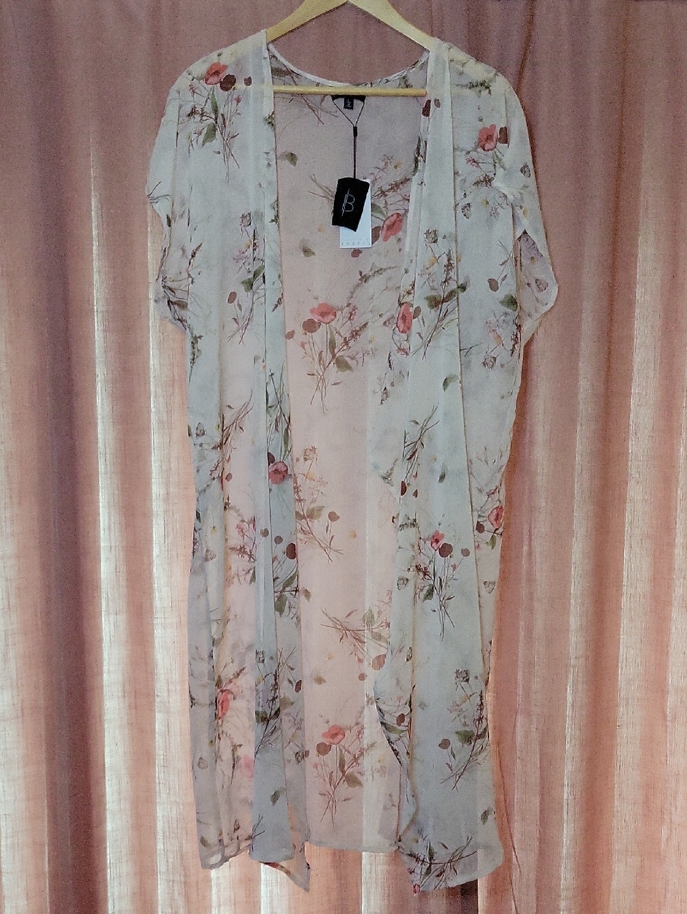 NWT Floral Print Duster/Coverup